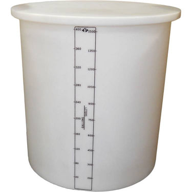 400 Gal Open Top Tank-1.5 HDLPE Natural - Model 01-29053